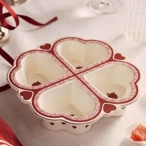 Anthropologie The Bistro Tile Stoneware Muffin Pan:Valentine's Edition